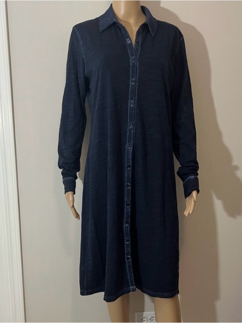 Peruvian Connection Lagos Shirt Dress Cotton Jersey 100% cotton M